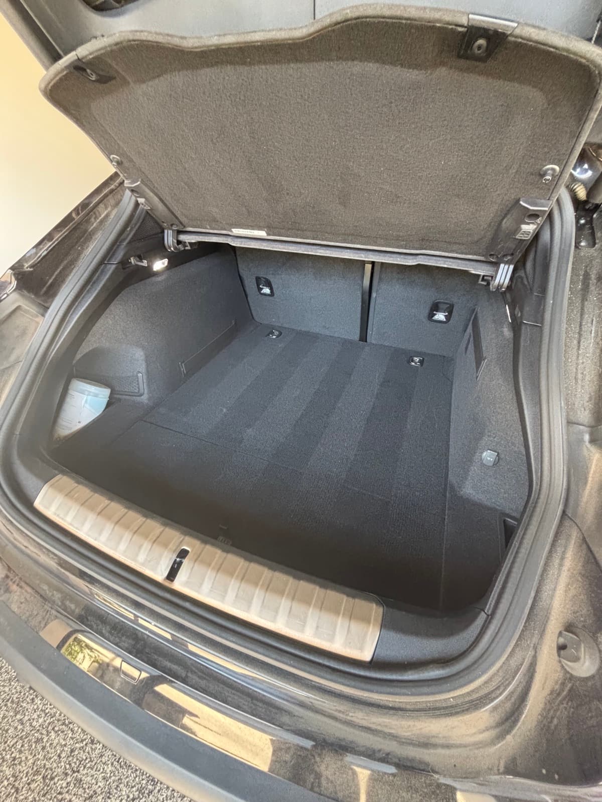 Vacuumed and detailed trunk interior